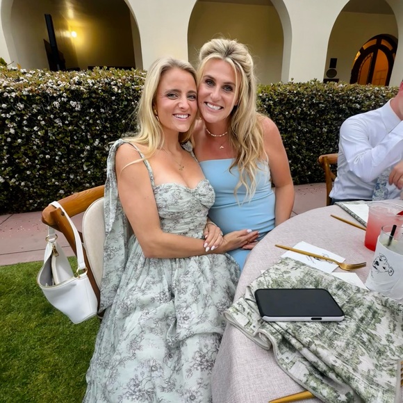 Lulus Elegant Strapless Light Blue Dress - Picture 3 of 4